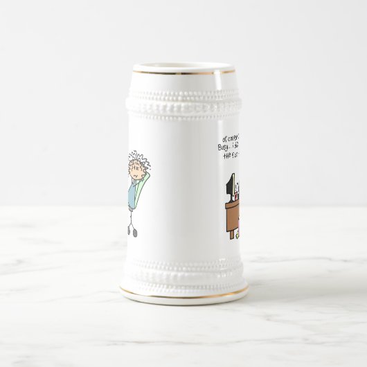 Berichtigen Sie das erste mal Spaß Bierglas (Mittel)