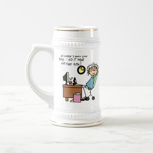 Berichtigen Sie das erste mal Spaß Bierglas (Links)