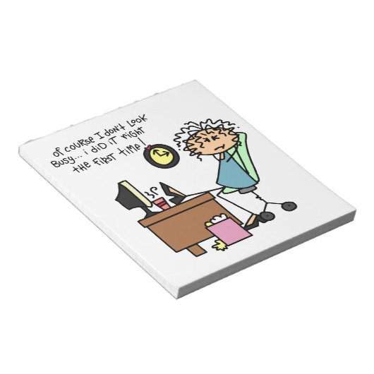 Berichtigen Sie das erste mal Spaß Notizblock (angewinkelt)