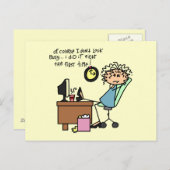 Berichtigen Sie das erste mal Spaß Postkarte (Vorne/Hinten)