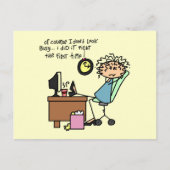 Berichtigen Sie das erste mal Spaß Postkarte (Vorderseite)