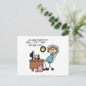 Berichtigen Sie das erste mal Spaß Postkarte (Stehend Vorderseite)