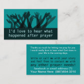 Berichts-Mitteilungsblatt des Visitenkarte (Vorne/Hinten)