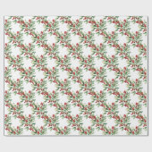 Beries and Greenery Wrapping Paper Geschenkpapier (Flach)