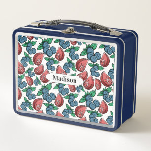 Beries Pattern individuelle Name Lunch Boxen