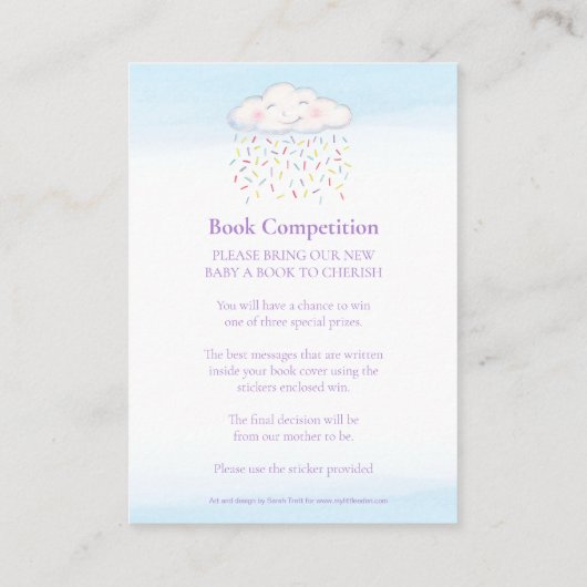 Berieselungsmarkt für Kleinkinder Begleitkarte (Rückseite)