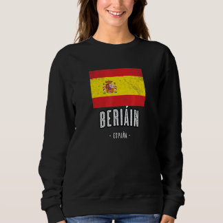 Beriin Spain Es Flag Stadt Bandera Ropa Sweatshirt
