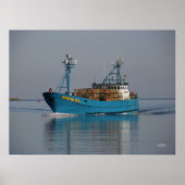 Bering Sea, Crab Boat im niederländischen Hafen, A Poster (Vorne)
