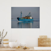 Bering Sea, Crab Boat im niederländischen Hafen, A Poster (Küche)