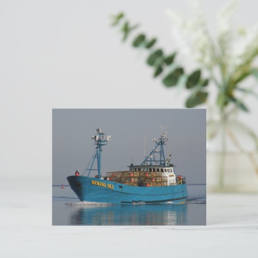 Bering Sea, Crab Boat im niederländischen Hafen, A Postkarte (Stehend Vorderseite)