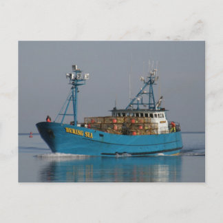 Bering Sea, Crab Boat im niederländischen Hafen, A Postkarte