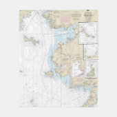 Bering Sea Eastern Teil Alaska Nautical Chart Fleecedecke (Vorderseite)
