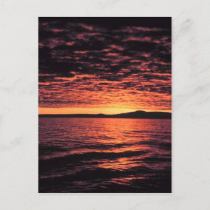 Bering Sea Sunset Postkarte