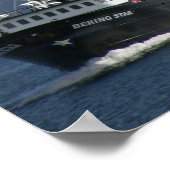 Bering Star, Crab Boat im niederländischen Hafen, Poster (Ecke)