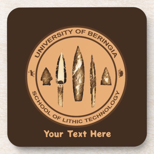 Beringia School of Lithic Technology Getränkeuntersetzer (Vorderseite)