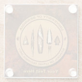 Beringia School of Lithic Technology Glasuntersetzer (Rückseite)