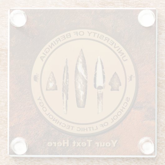 Beringia School of Lithic Technology Glasuntersetzer (Rückseite)