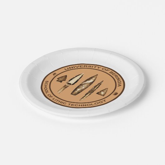 Beringia School of Lithic Technology Pappteller (Schrägansicht)