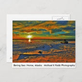Beringmeerküste. Nome, Alaska Postkarte (Vorne/Hinten)
