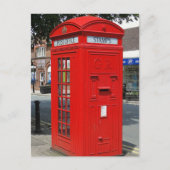 Beritish telephone box postkarte (Vorderseite)