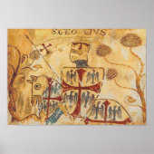 Berittener Kreuzritter Poster (Vorne)