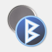 Berkana Beorc Rune Magnet (Vorderseite/Rückseite)