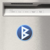 Berkana Beorc Rune Magnet (In Situ (Geschirrspüler))