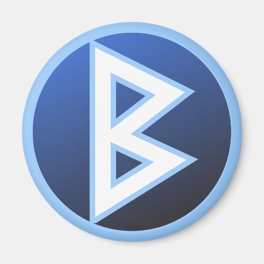 Berkana Beorc Rune Magnet (Vorne)