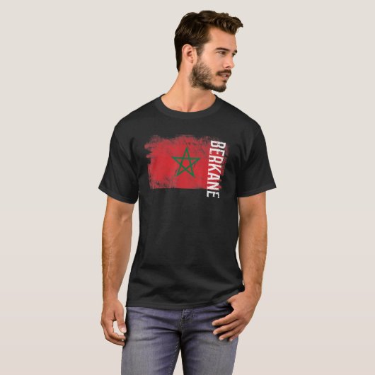 Berkane Marokko Flagge für Marokkaner Männer Fraue T-Shirt (Vorne ganz)