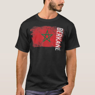 Berkane Marokko Flagge für Marokkaner Männer Fraue T-Shirt