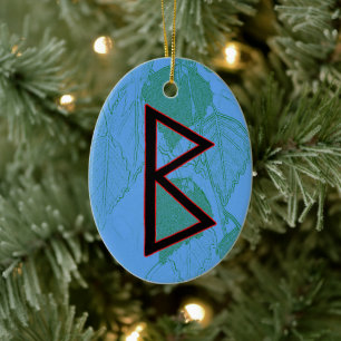 Berkano Viking Rune Weihnachten Ornament - Mutter 