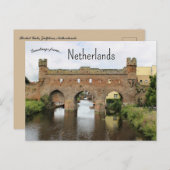 Berkel Gate Zutphen Netherlands Postkarte (Vorne/Hinten)