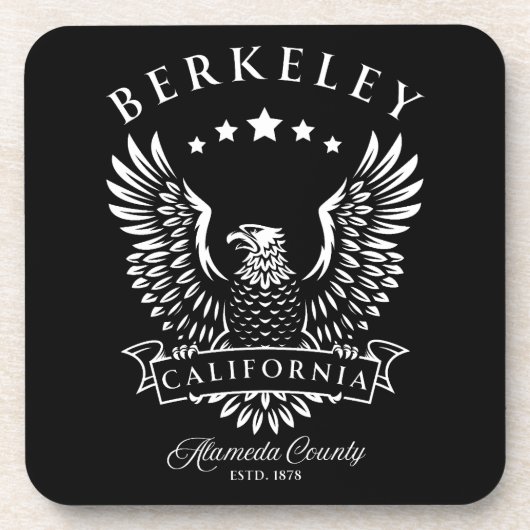 Berkeley Alameda Landkreis California Vintag Eagle Getränkeuntersetzer (Vorderseite)