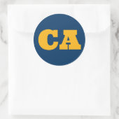 Berkeley (CA) - Blue x Gold x White Runder Aufkleber (Tasche)