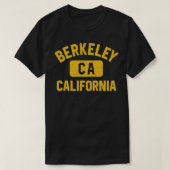 Berkeley CA California Gym Style bedrückt Bernstei T-Shirt (Design vorne)