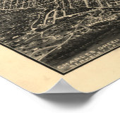 Berkeley California 1909 Antike Panoramakarte Poster (Ecke)