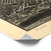 Berkeley California 1909 Panorama-Karte Poster (Ecke)