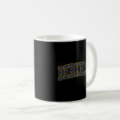 Berkeley California Ca Athletic Sports Kaffeetasse (VorderseiteRechts)