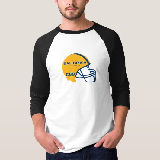 Berkeley California CA Football Helmet Logo T-Shirt (Vorderseite)