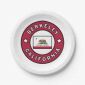 Berkeley California Pappteller (Vorderseite)