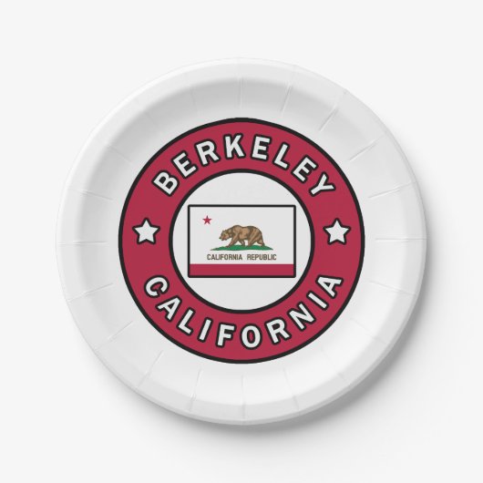 Berkeley California Pappteller (Vorderseite)