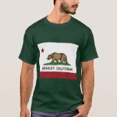 Berkeley California Republic Flag T-Shirt (Vorderseite)