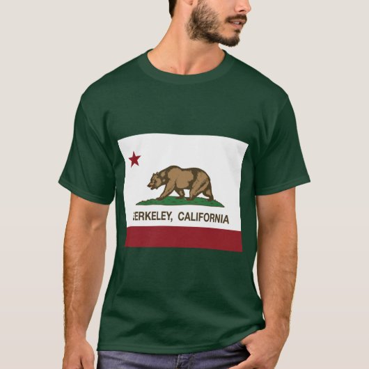 Berkeley California Republic-Flagge T-Shirt (Vorderseite)
