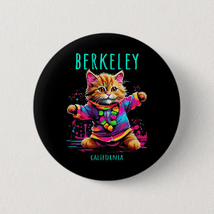 Berkeley California US Fun Niedlich-farbiges Tanze Button