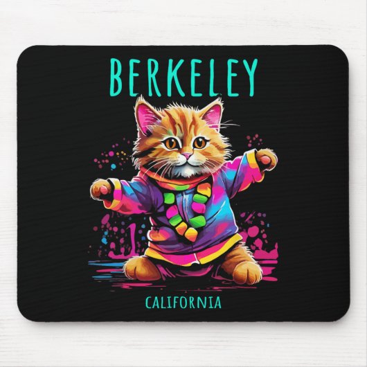 Berkeley California US Fun Niedlich-farbiges Tanze Mousepad (Vorne)