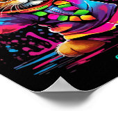 Berkeley California US Fun Niedlich-farbiges Tanze Poster (Ecke)