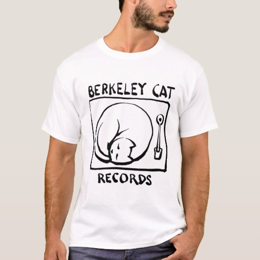 Berkeley Cat Platten Typs T - Shirt (Vorderseite)