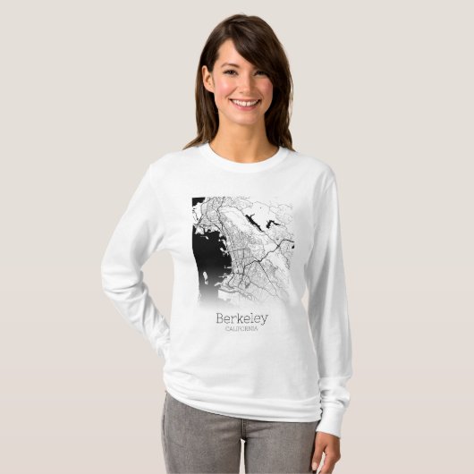 Berkeley City Map T-Shirt (Vorne ganz)