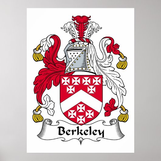 Berkeley Familienwappen Poster (Vorne)