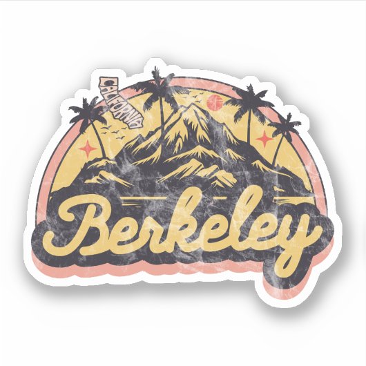 Berkeley, Kalifornien Aufkleber (Vorderseite)